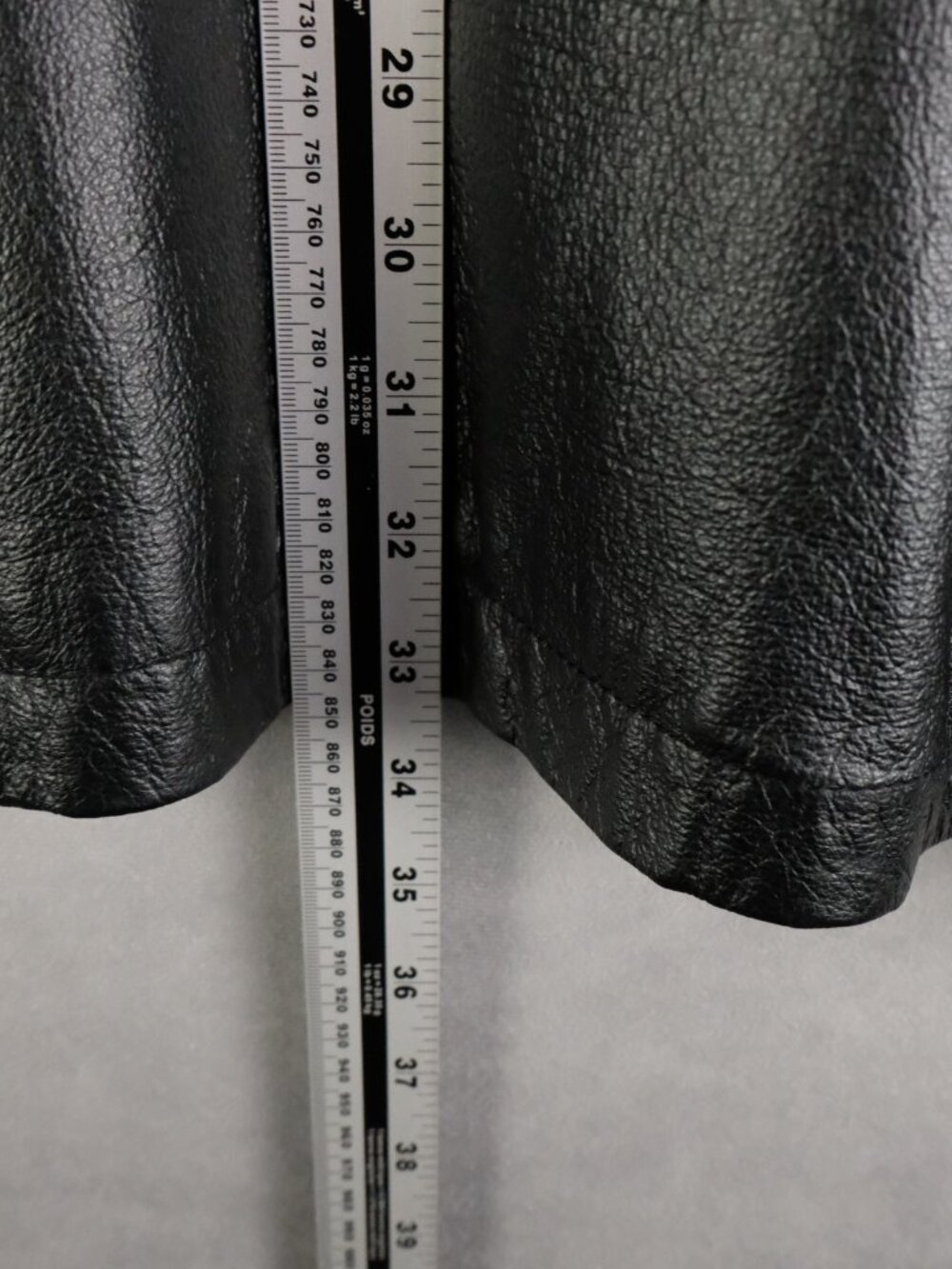 Vintage Leather Jacket Mens Large Black Button Up Lined Heavy Y2K - Picture 6 of 12